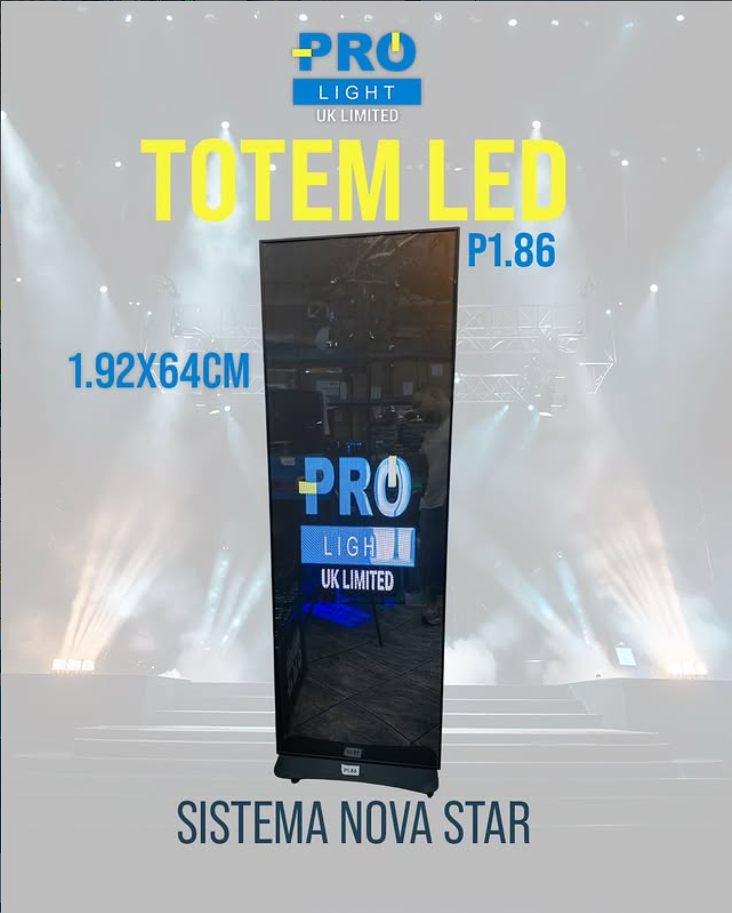 Totem LED P1.86 NovaStar 1.92x0.64m
